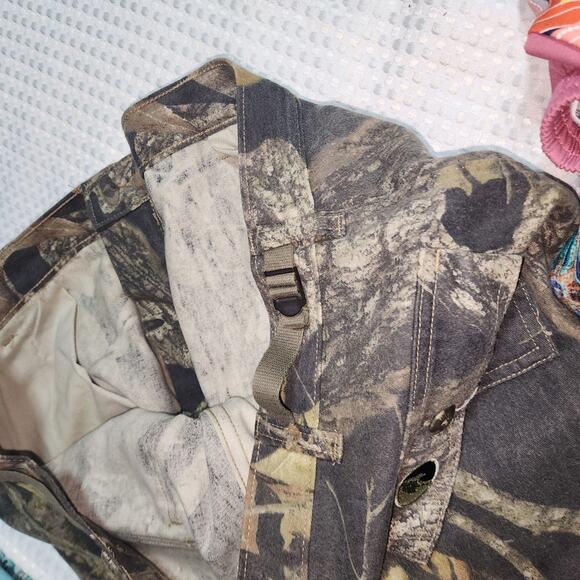 FIELDSTAFF & MOSSY OAK EUC MENS CAMMO HUNTING SHIRT & PANTS SET - Picture 14 of 14